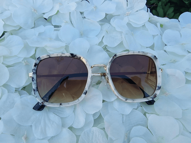 LUZ Lunettes de soleil Marbré/Marron