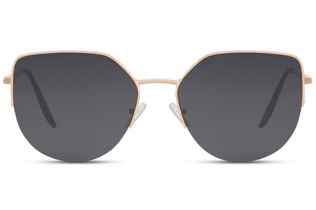 OREA Lunettes de Soleil Or/Noir
