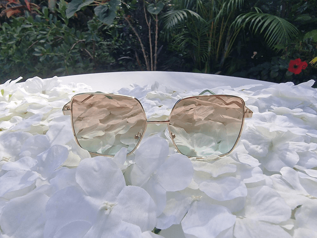 ZEPHYR Lunettes de Soleil Or/Marron