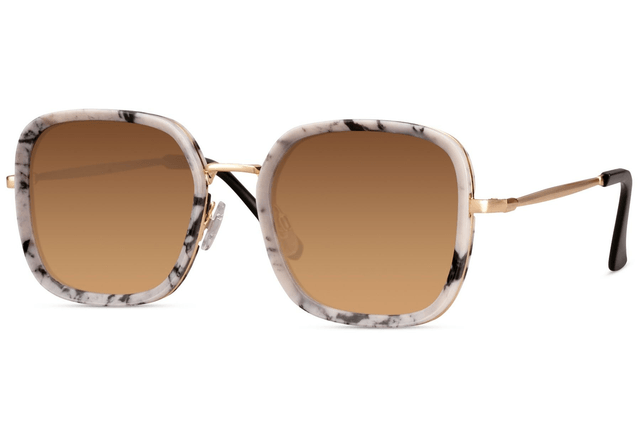 LUZ Lunettes de soleil Marbré/Marron