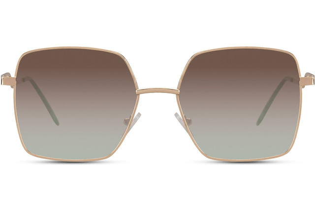 ZEPHYR Lunettes de Soleil Or/Marron