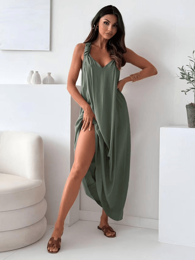 OLYMPE Robe Kaki TU (38 au 44)