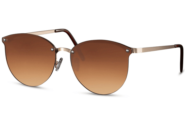 LUCA Lunettes de Soleil Or/Marron