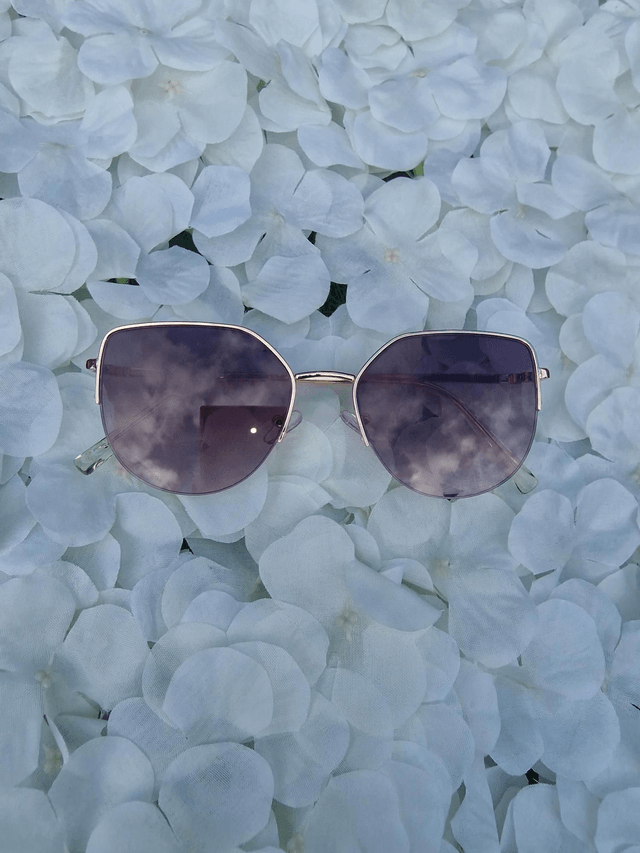 OREA Lunettes de Soleil Or/Violet