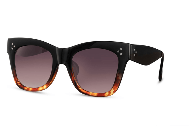 ELINE Lunettes de Soleil Noir Ecaille/Noir