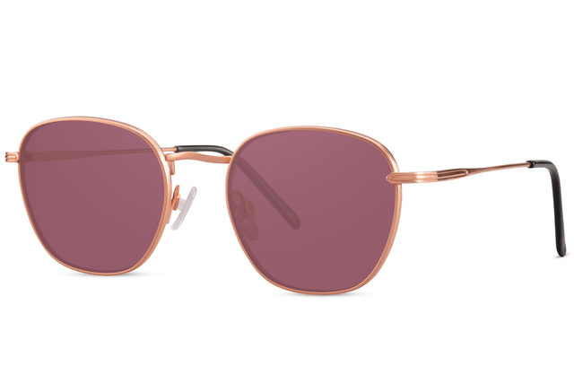 LYA Lunettes de Soleil Or Rose/Violet