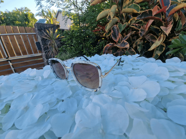 LUZ Lunettes de soleil Marbré/Marron