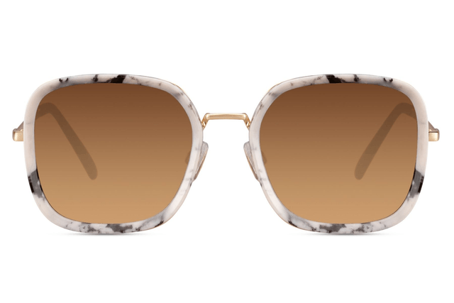LUZ Lunettes de soleil Marbré/Marron