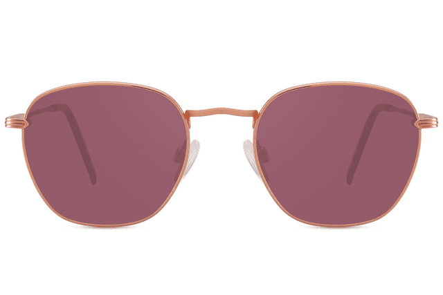 LYA Lunettes de Soleil Or Rose/Violet