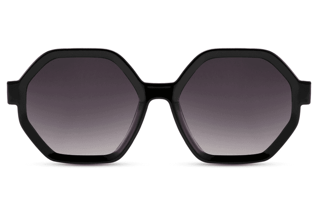 MINA Lunettes de Soleil Noir/Noir