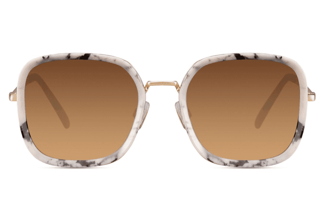 LUZ Lunettes de soleil Marbré/Marron
